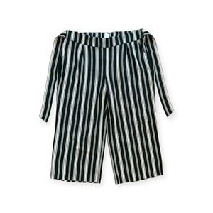 Time and Tru Black and White Striped Women's Pants
